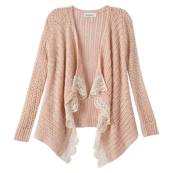 Cloud Chaser Cardigan Large Pink Long - Picture 1 of 12